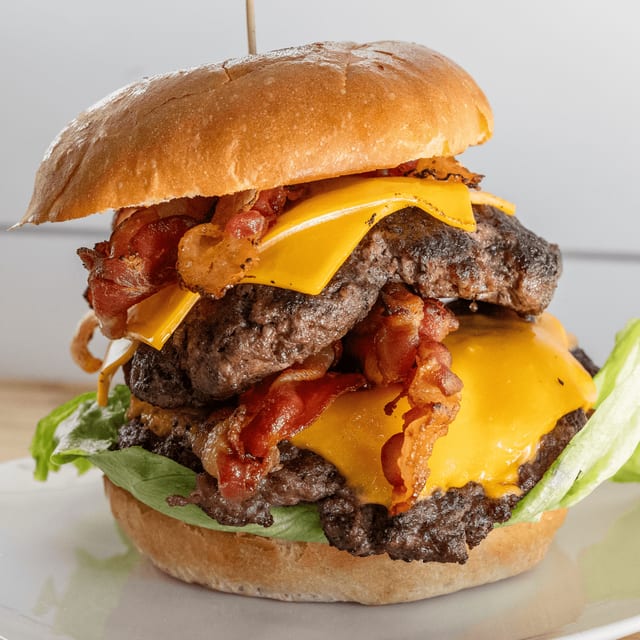 DBL Bacon Cheeseburger.